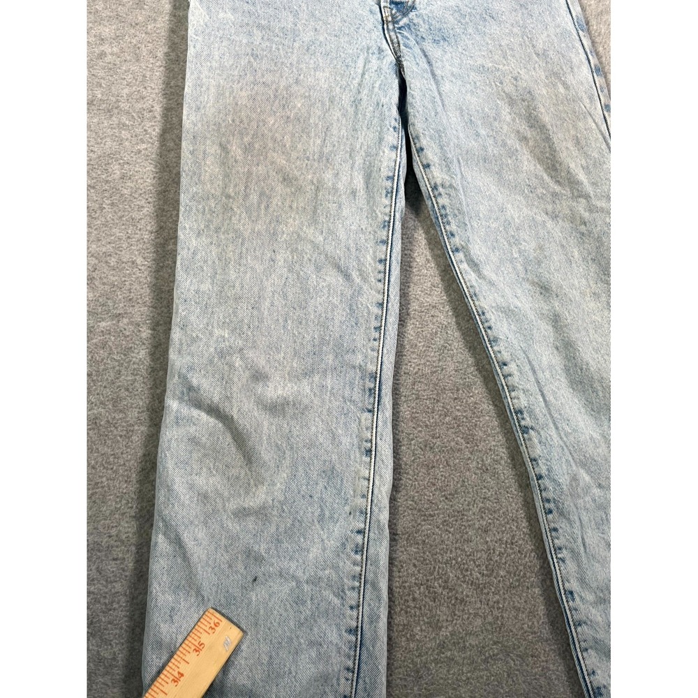 Levi's Ribcage Straight Ankle Jeans Womens 25 Blue Denim Cotton Light Wash - Picture 16 of 16